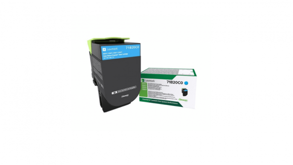 refurbished cartridge lexmark cyan 71b20c0 2.3k