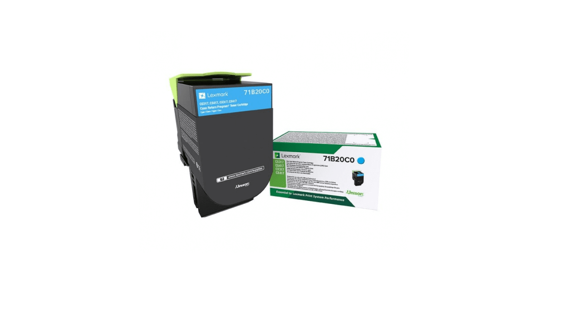refurbished cartridge lexmark cyan 71b20c0 2.3k refurbished cartridge lexmark cyan 71b20c0 2.3k