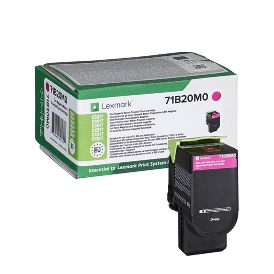 refurbished_cartridge_lexmark_magenta_71b20m0_2.3k_ Refurbished Cartridge lexmark Magenta 71B20M0 (2.3k) - Image 1